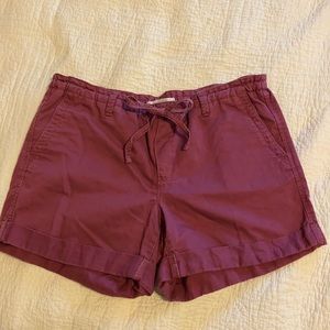 LOFT pink drawstring shorts